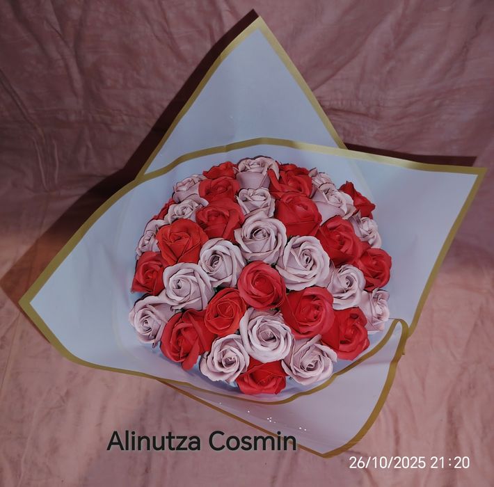 Buchet trandafiri sapun