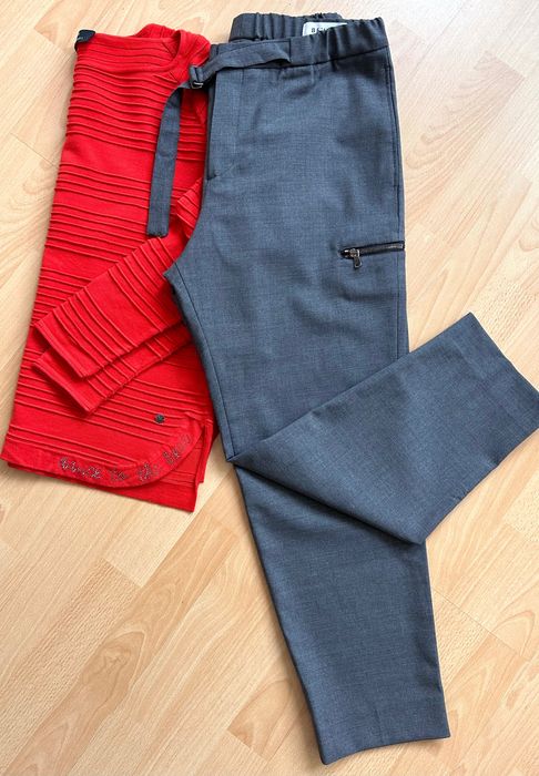 Хубав авангарден панталон в сиво