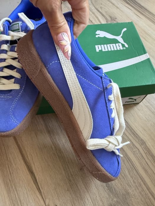 Оригинални ново сини кожени кецове Puma ! 41 н