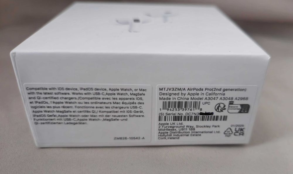 Căști wireless AirPods Pro a doua generație. Căștile sunt noi sigilate