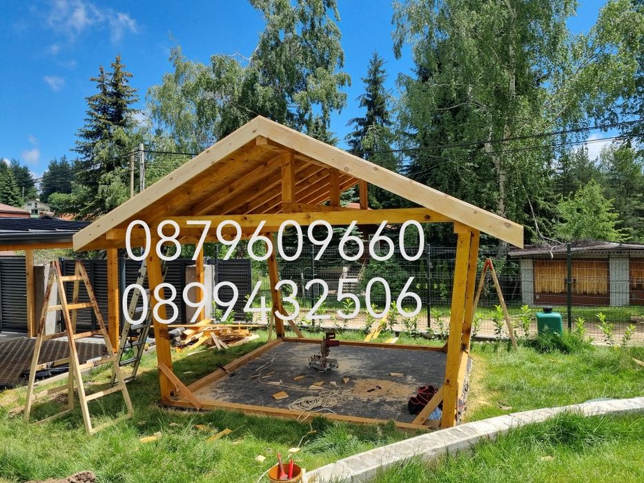 Навеси от Дърво Козирки Декинг огради