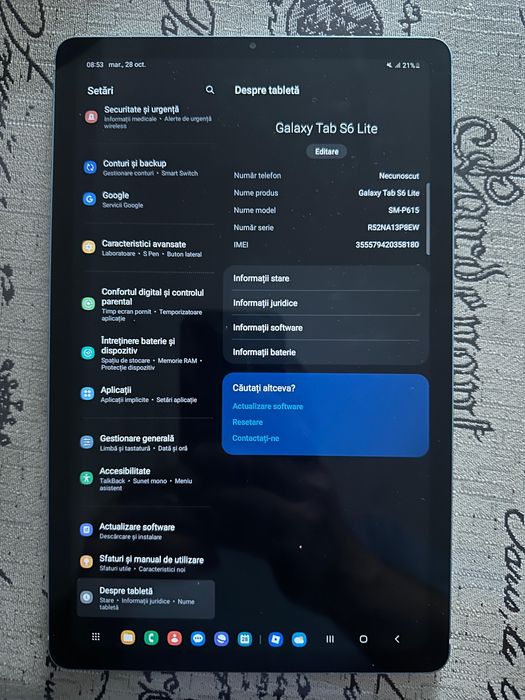 Tableta Samsung Galaxi Tab S6 lite