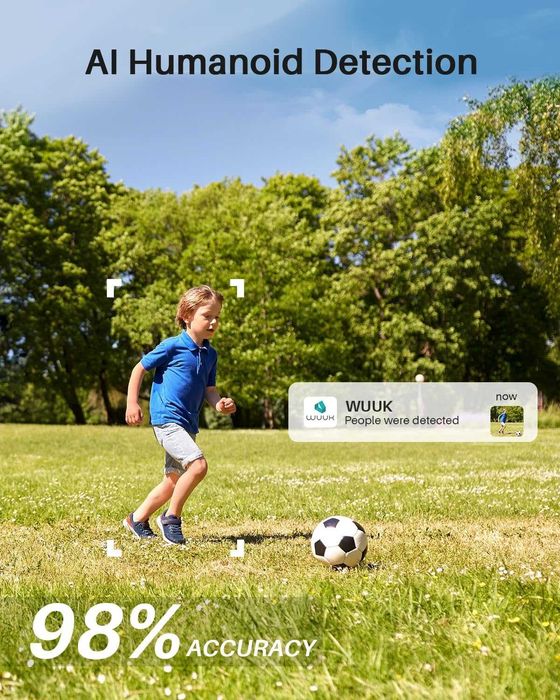 WUUK 2K Безжична акумулаторна охранителна камера