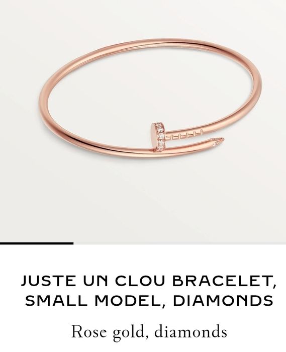Гривна Cartier "Juste un clou"  Rose