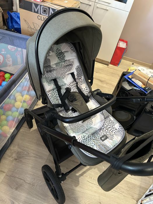 MOON Kомбинирана количка 2в1 CLICC MOSS GREEN MELANGE