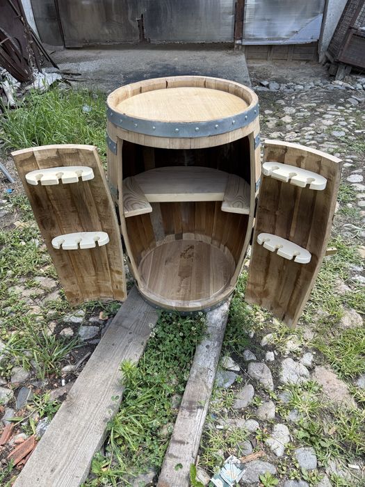 Raft din butoi de lemn