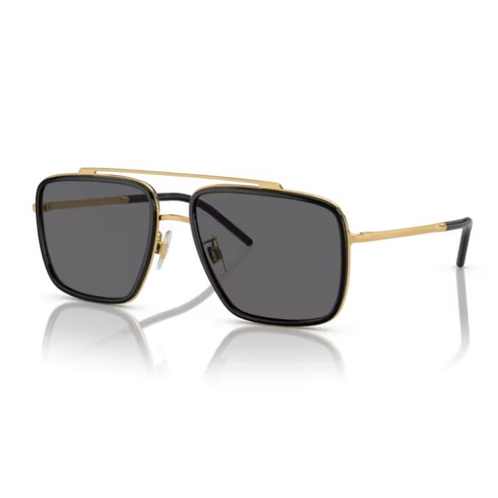 Dolce & Gabbana DG2220 02/81 Gold/Black - Men's Sunglasses 57mm