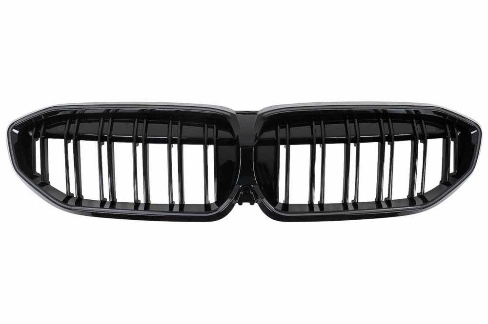 Grile Centrale cu LED BMW Seria 3 G20 Sedan G21 Touring (2019-2022) Negru Lucios luminate
