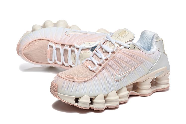 Нови дамски маратонки Nike Air Max Shox white pink