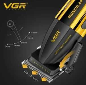 Професионална машинка VGR V-285 (Muscular) – 9000 RPM, Метален корпус