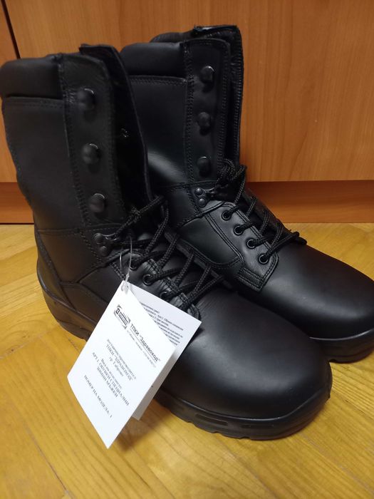 зимни кубинки тип полицейски - естествена кожа