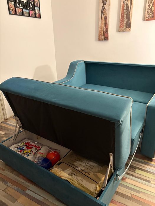 Canapea Ginger Blues Naturlich