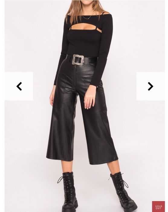 Pantaloni culotte piele ecologica Nissa