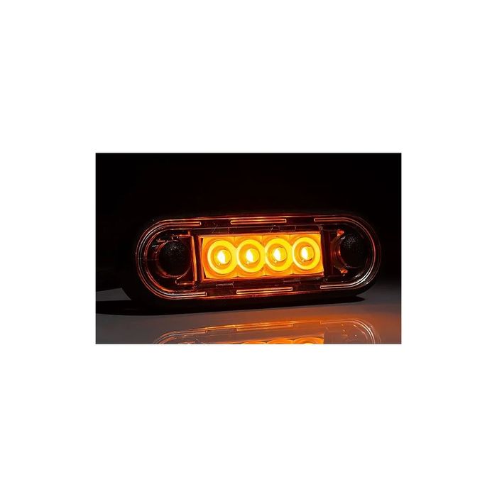 Lampa gabarit 84x27, Slim, 4 LED-uri, montare bullbar, galbena