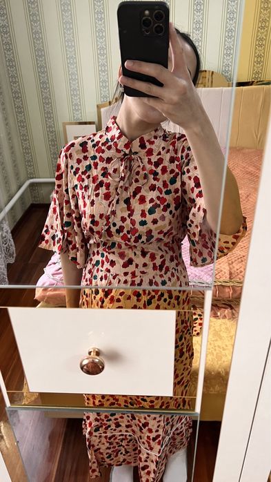 Платье халат. Размер 46-46. Багасы-5500тг