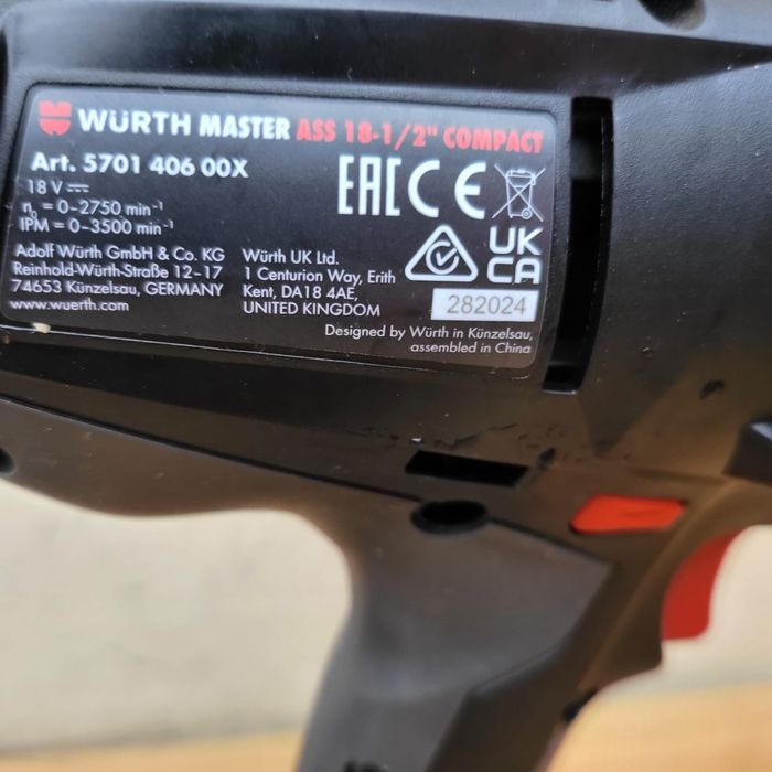Mașină de insurubat cu impact  Wurth ASS 18 1/2 COMPACT