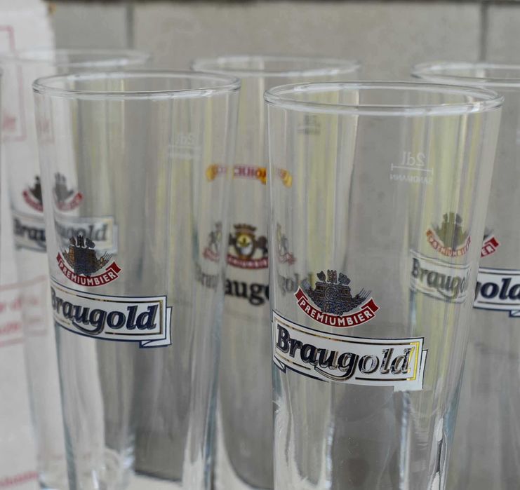 Оригинални чаши за бира Braugold