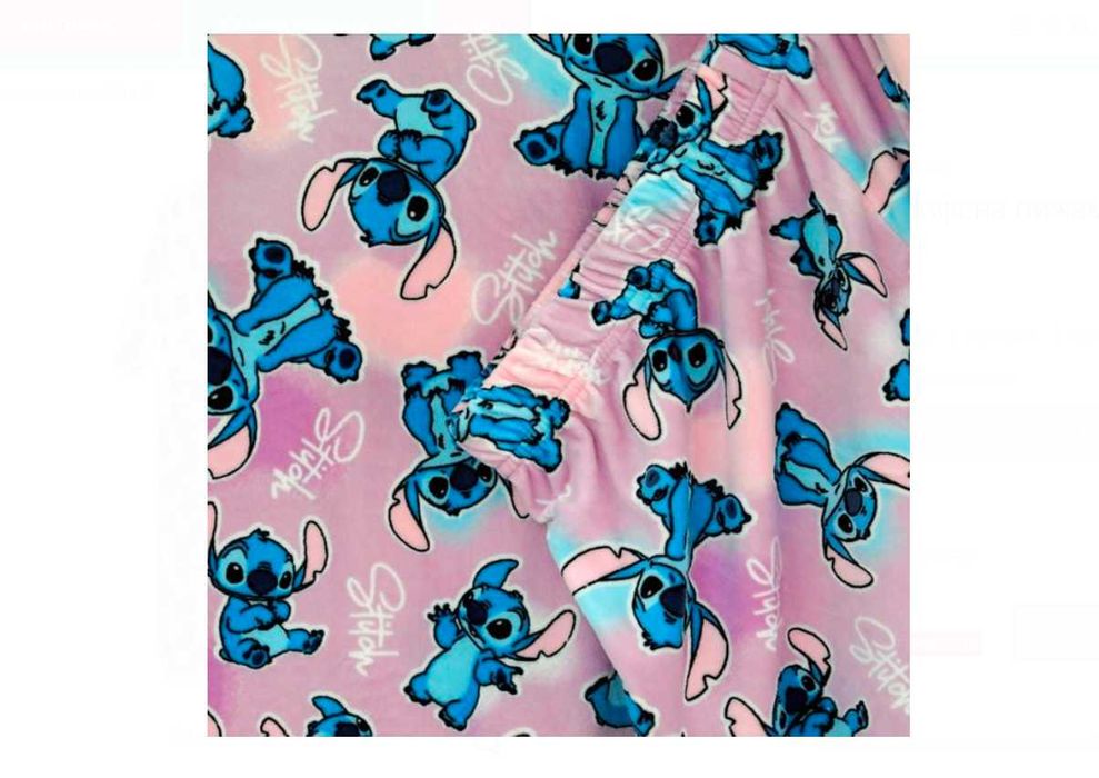 Дамска кадифена пижама на Стич