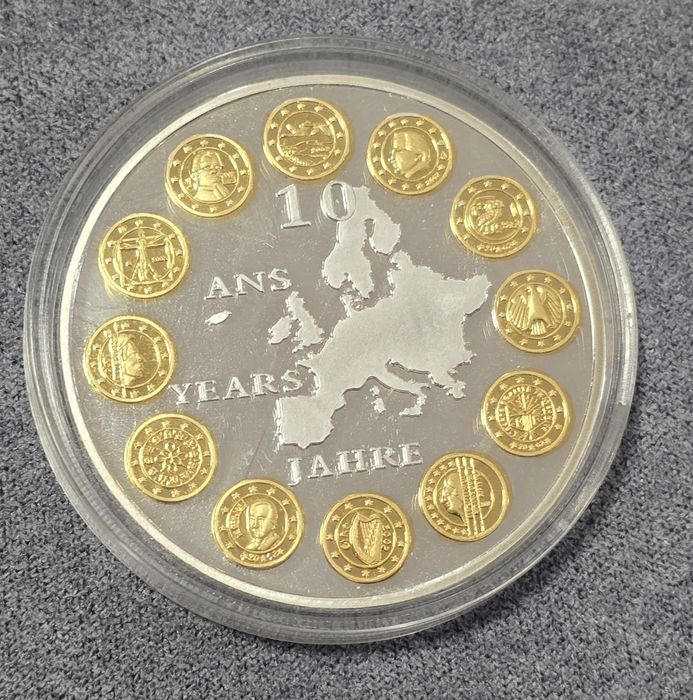 10 Years of the Euro – Голямa колекционерска медалия