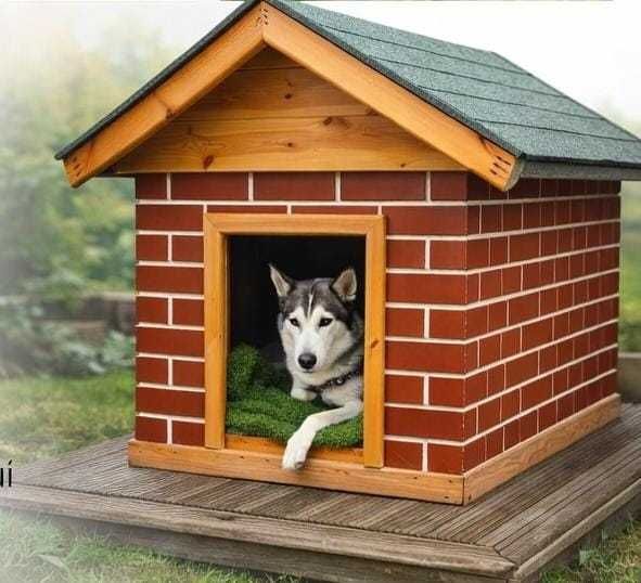 Căsuță câini LUX – producător unic, izolație 10 cm, finisaje premium