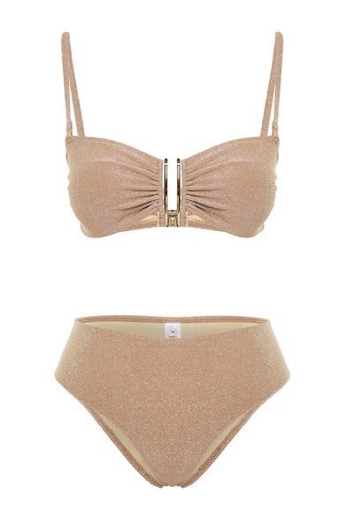 Златист бански 2 части