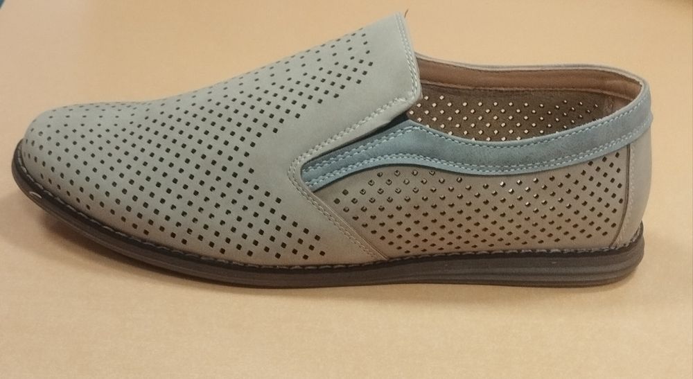 Мъжки обувки летни 1288 в бежово и синъо