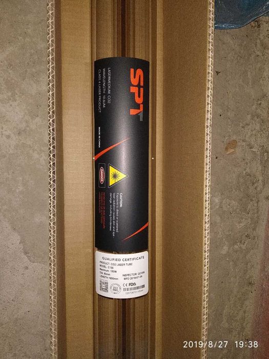 Лазерная лампа, колба, СО2. 150Вт, 100Вт