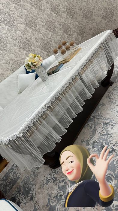 Trenddagi Elita pardalar chexollar Skatert dastusxonlar tikamiz zakazg