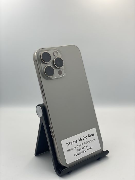 Iphone 16 Pro Max - 256GB, 96% baterie, 1 an garantie