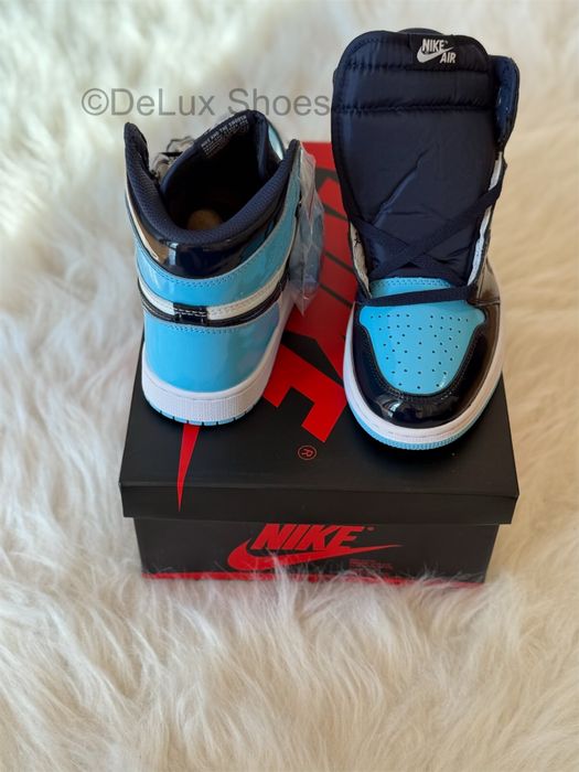 Air Jordan 1 Retro UNC Patent Full Box Verificare Colet