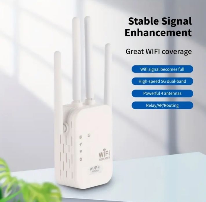 Усилвател на безжичен сигнал, разширител на WiFi мрежа,(Репитър)WiFi 2