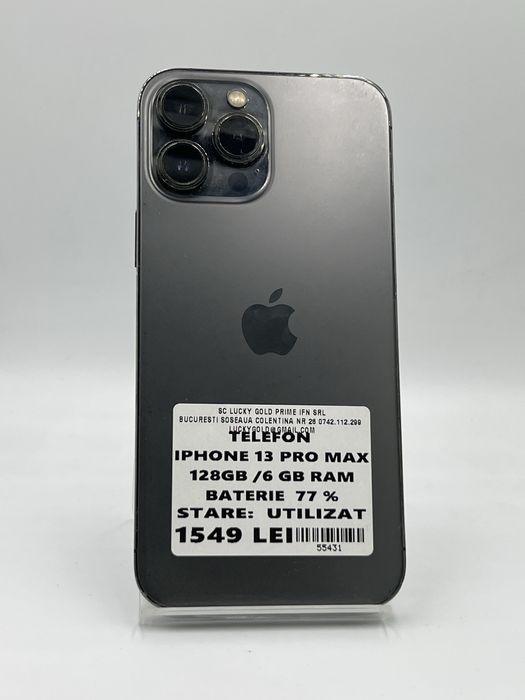 Amanet LuckyGold Colentina/ Iphone 13 pro max 128gb/6gb ram 77% baterie #55431