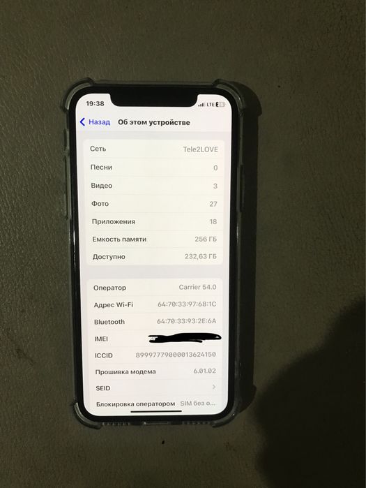 iPhone X / 256 GB