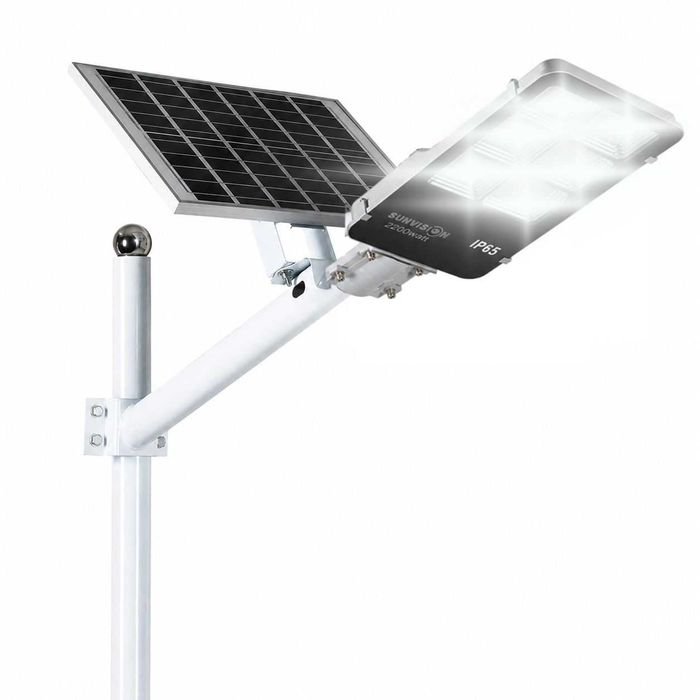 Улична соларна лампа с панел и стойка 2200W SUNVISION