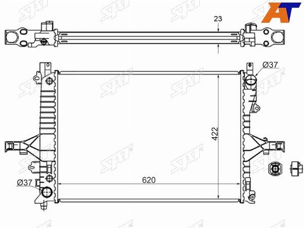 Радиатор Volvo S60