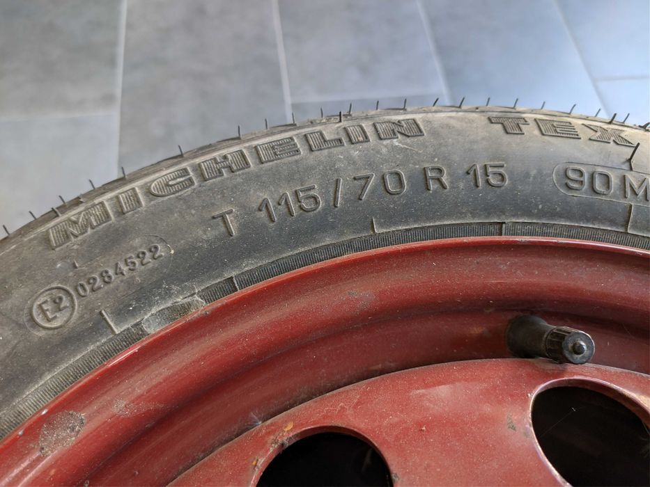 Резервна гума Патерица - 15 цола 4х98 - Fiat
