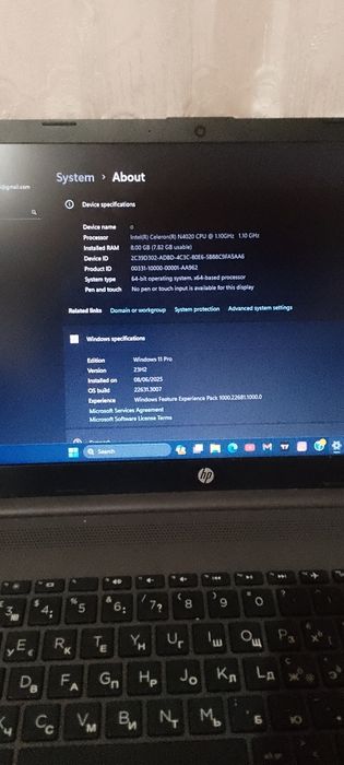 HP 250 G8 Laptop, 8GB RAM, Windows 11 Pro
RAM (8GB)
Holati (yaxshi / i