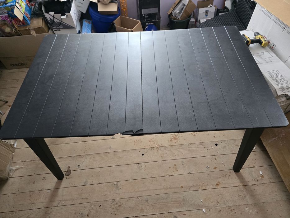 Masă de grădină din plastic Futura, grafit