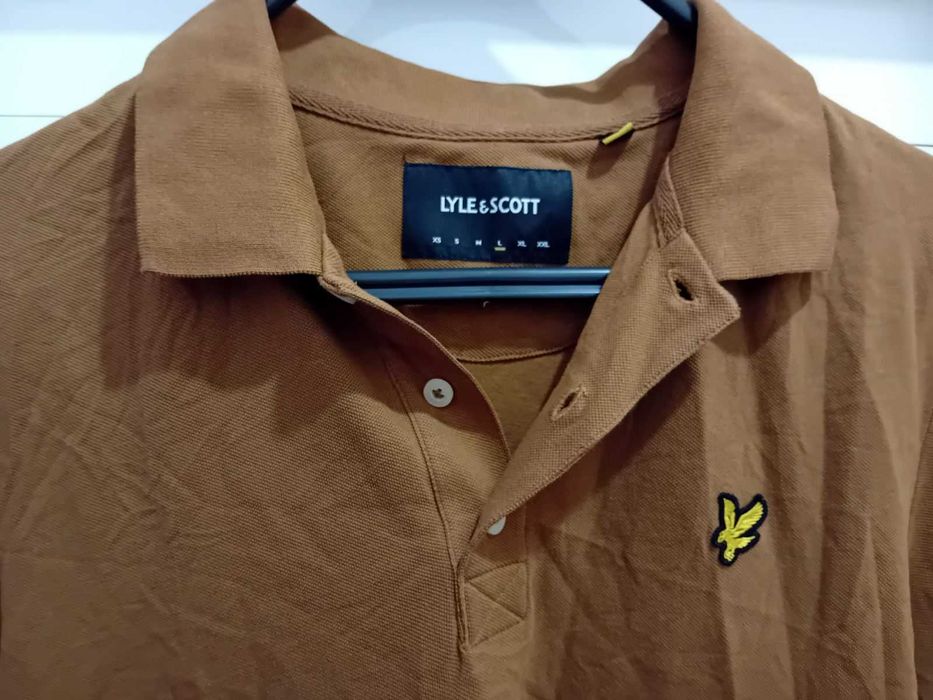 Чисто нова оригинална фланелка с яка Lyle & Scott