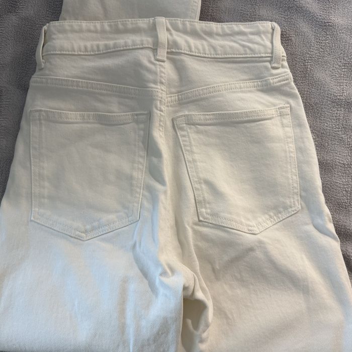 Широки бели дънки H&M