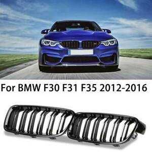Двойни Черни Бъбреци Решетки за BMW F30 F31 БМВ Ф30 Ф31 3 серия