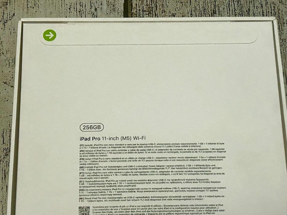 Tableta Apple iPad PRO M5 2025 256GB Space Black de 11 inch