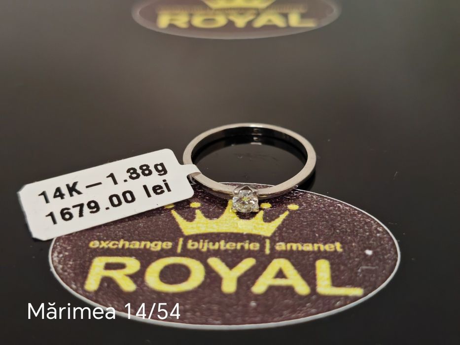 Bijuteria Royal: Inel aur 14k Diamant 1.38 gr