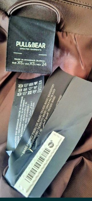 Новый кожаный Пиджак PULL&BEAR  46-48p