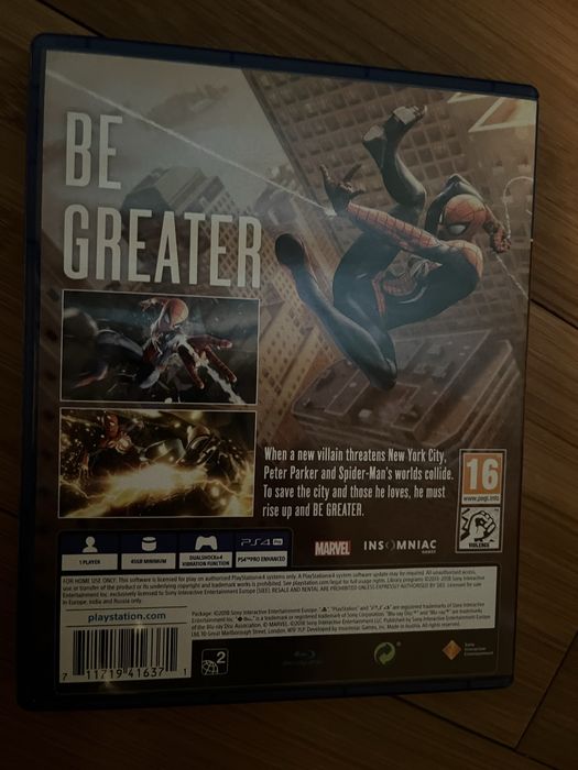 Spider Man Marvel ps4