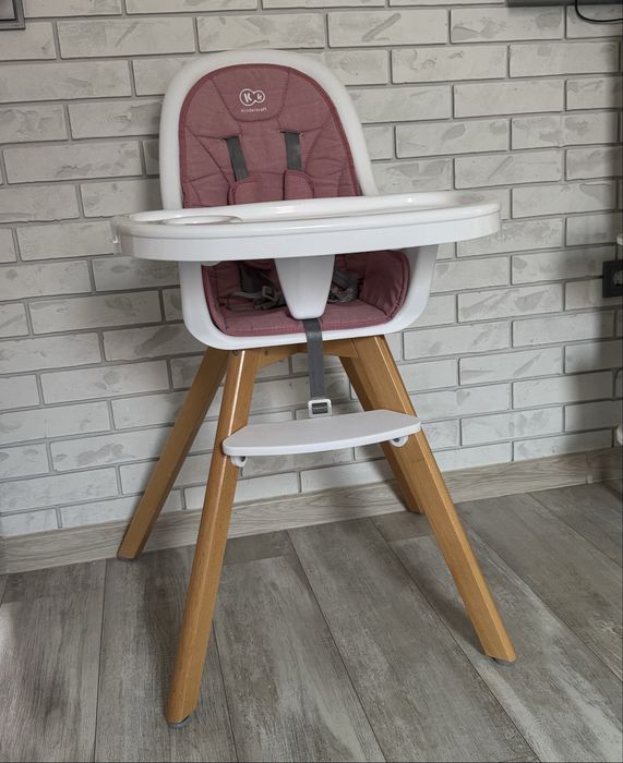 Столче за хранене 2 в 1 KinderKraft- Розово