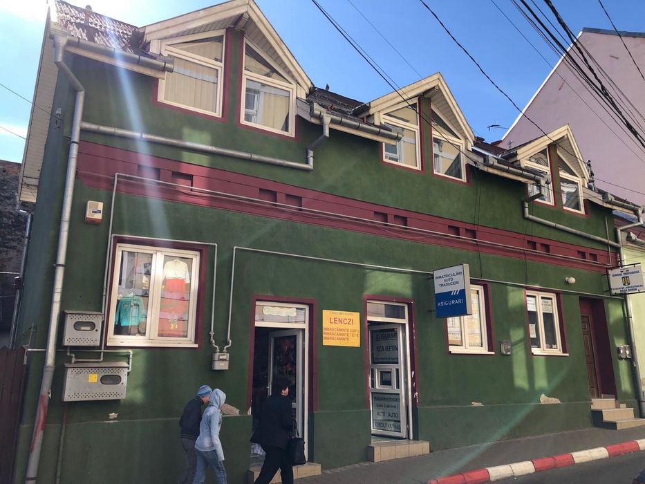 Spații comerciale și un apartament.