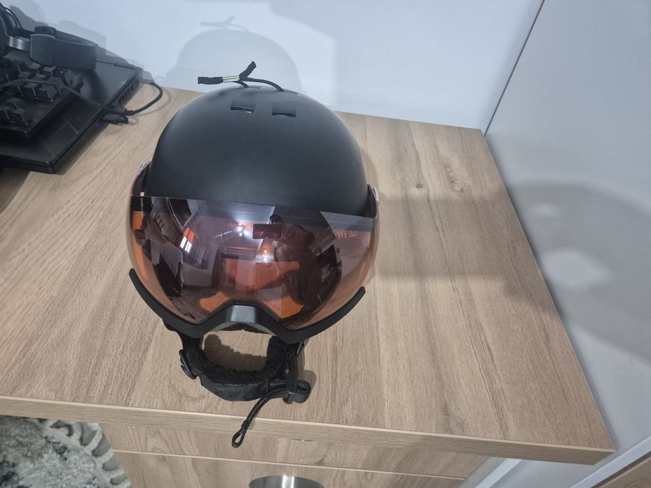 Cască pt ski cu ochelari