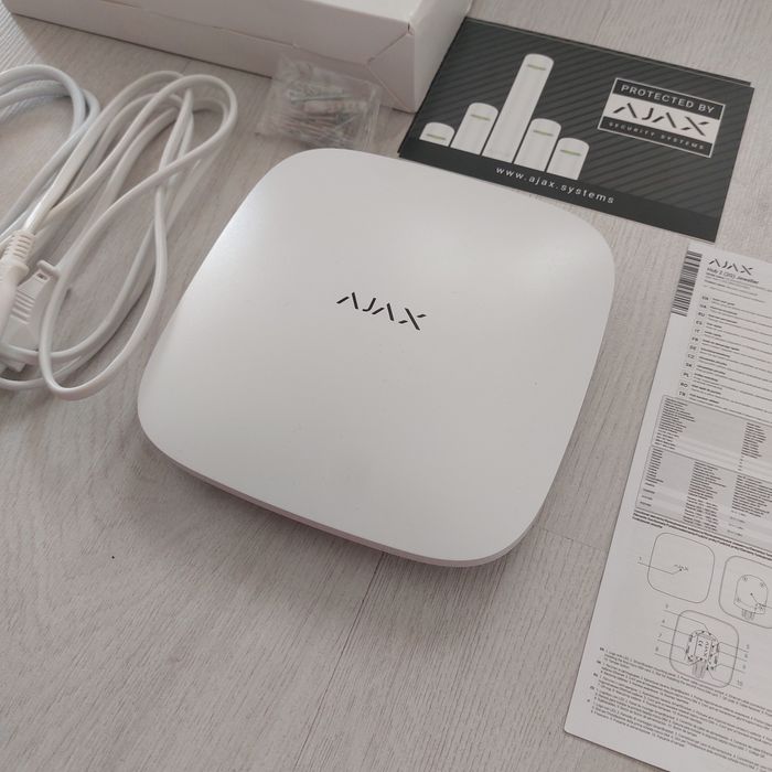 Алармен Хъб Ajax Hub 2 (2G) Jeweller – Бял / Безжична Централа с Фотоверификация