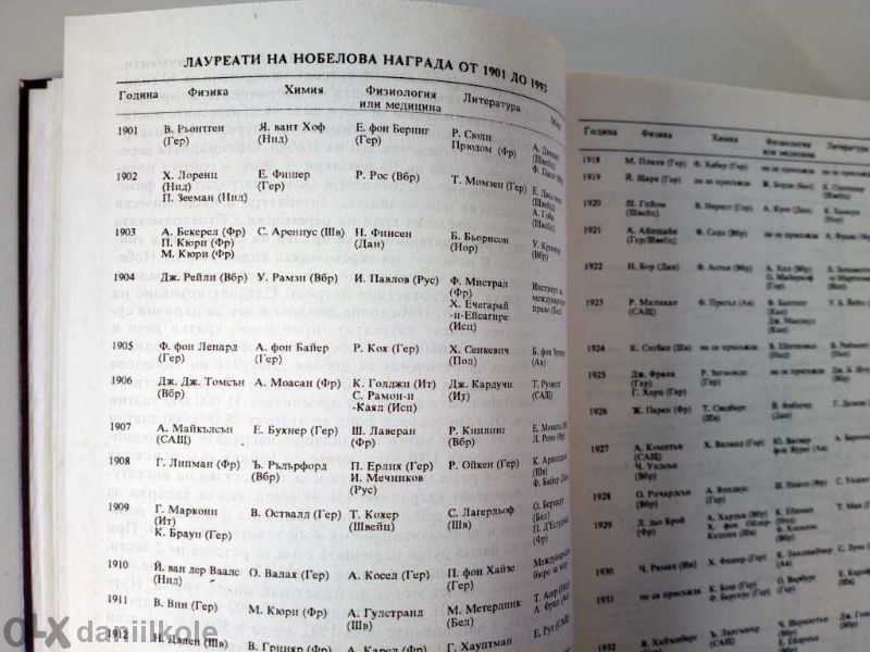 1994 Книга Нобелови Лауреати Енциклопедия Бан - страници 605